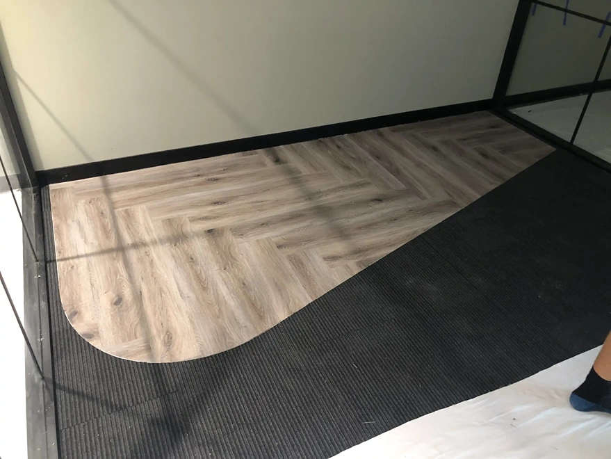 Subfloor preparation with underlayment before flooring installation