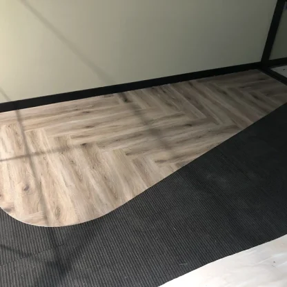 Subfloor preparation with underlayment before flooring installation